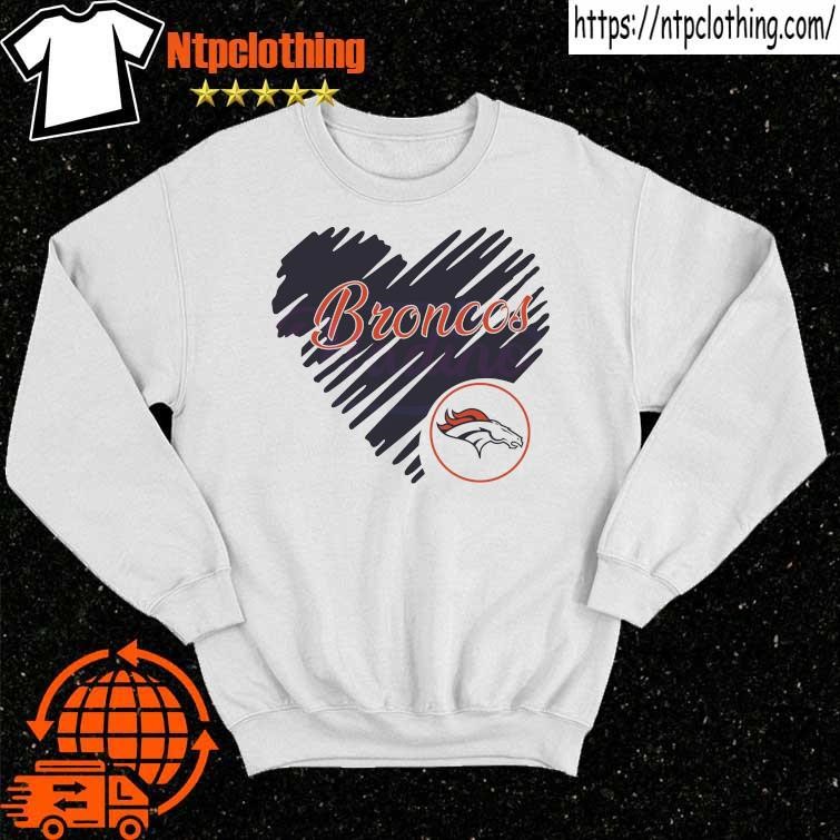 Heart Denver Broncos NFL Logo shirt, hoodie, longsleeve, sweatshirt, v-neck  tee