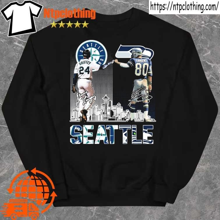 Ken Griffey Jr and Steve Largent Seattle City signatures shirt, hoodie,  sweater, long sleeve and tank top