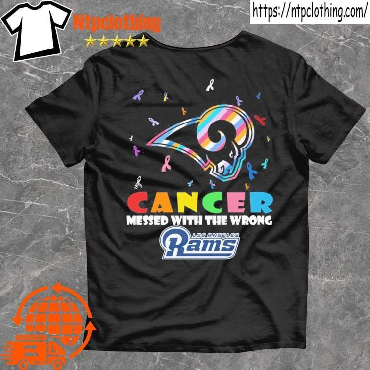 Eletees Cancer Messed with The Wrong Los Angeles Rams Shirt