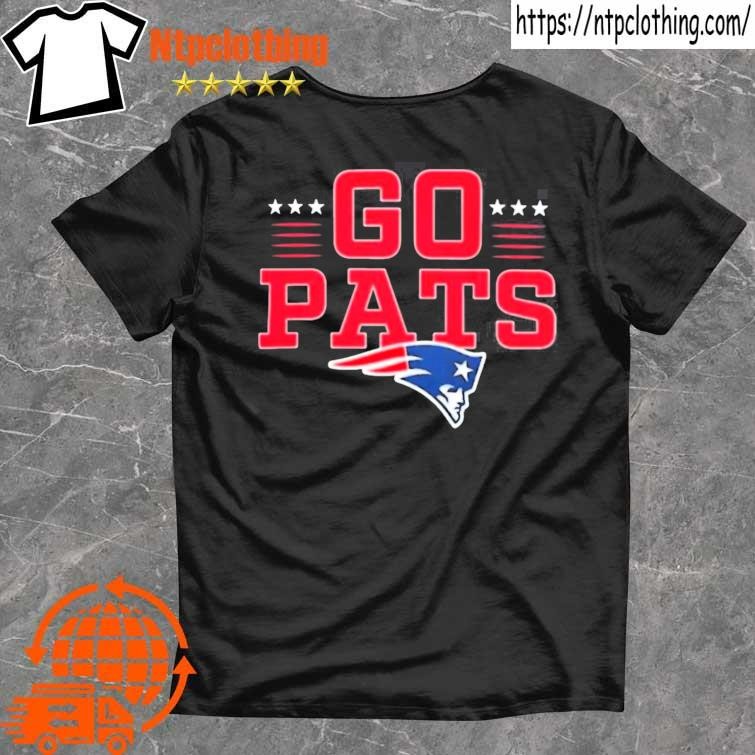 New England Patriots Go Pats Profile Big & Tall Two Sided Shirt