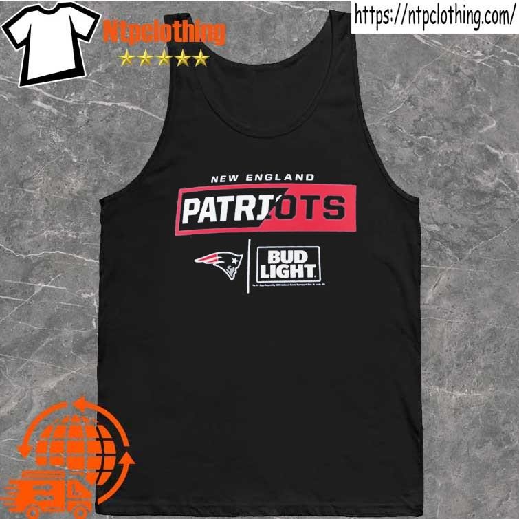 Official new england Patriots fanatics branded NFL x bud light T-shirt,  hoodie, sweater, long sleeve and tank top