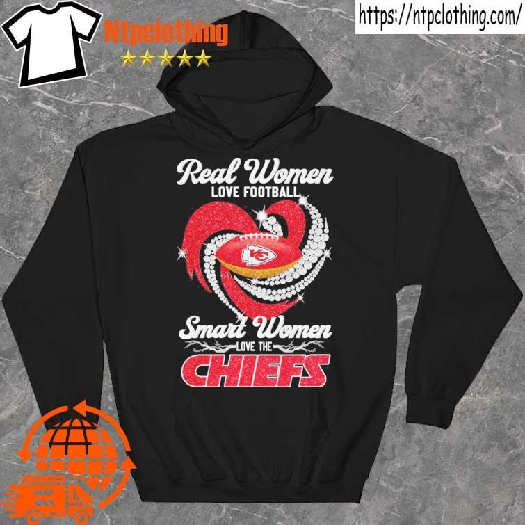 Real women smart women love the Chiefs heart logo shirt, hoodie, sweater,  long sleeve and tank top