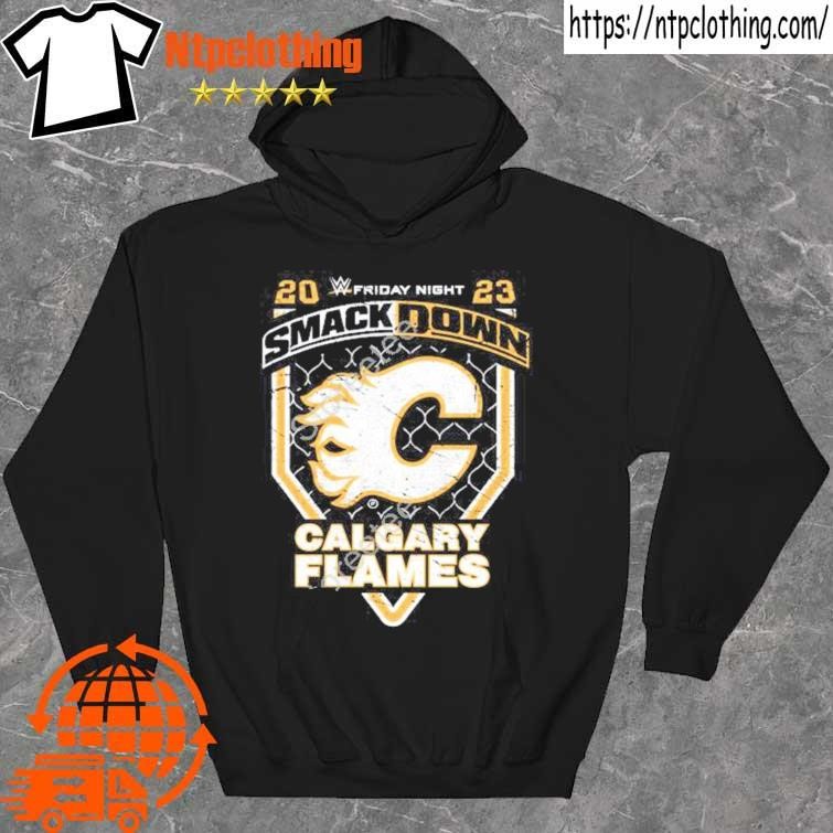 Limited Edition Smackdown X Calgary Flames Logo t-shirt, hoodie
