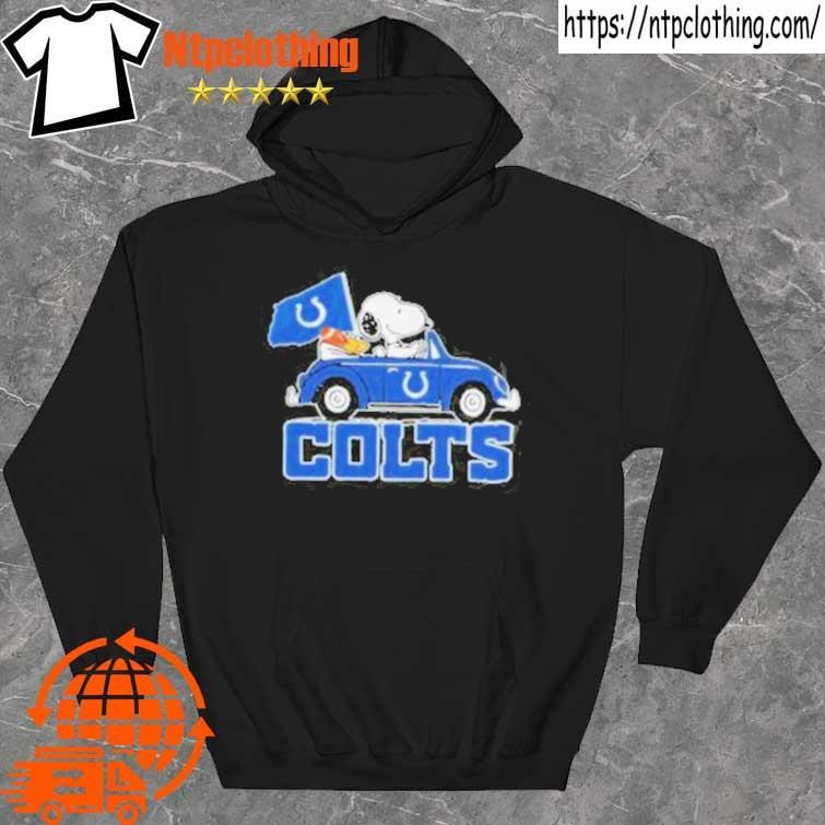 Official Snoopy and Woodstock drive Car Colts football shirt