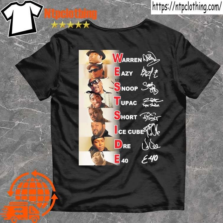 Official hip hop halftime show westside signatures T-shirt, hoodie