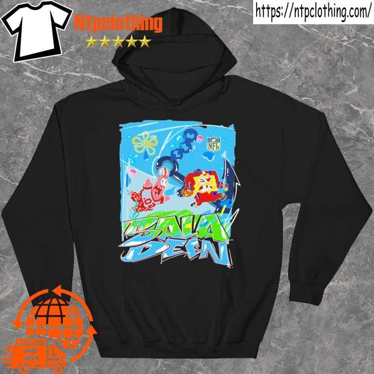 NFL Junk Food SpongeBob x King Saladeen Pullover Hoodie - Black