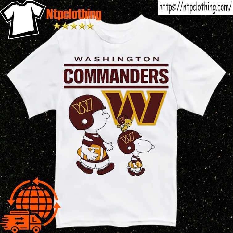 Official washington commanders Snoopy Charlie brown T-shirt, hoodie,  sweater, long sleeve and tank top