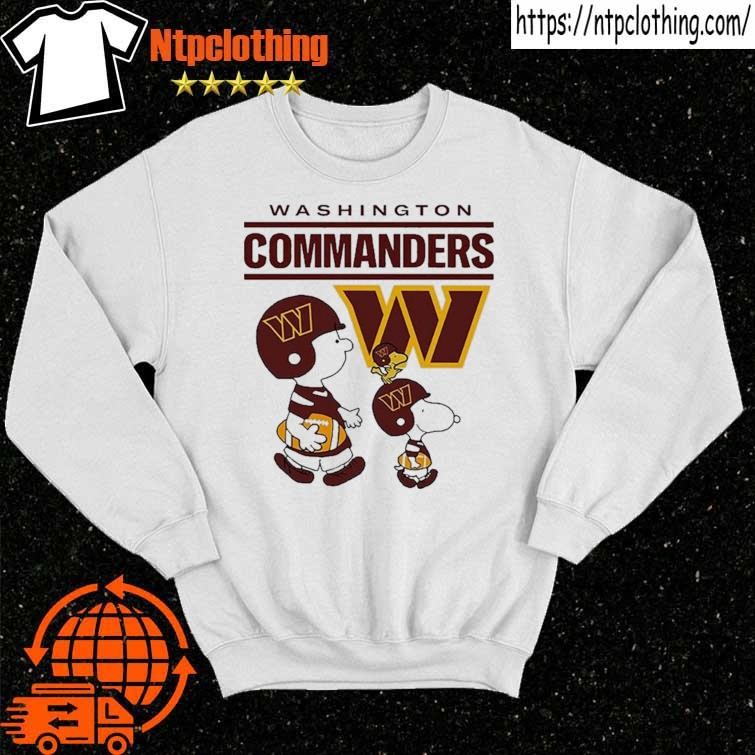 Official Washington commanders Snoopy Charlie brown T-shirt, hoodie, tank  top, sweater and long sleeve t-shirt