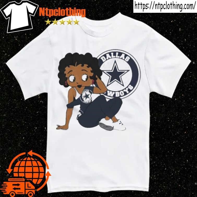 Dallas Cowboys Betty Boop Cartoon Shirt - High-Quality Printed Brand