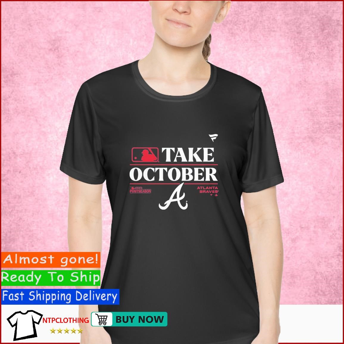 Atlanta Braves 2023 Take October Postseason Locker Room Shirt