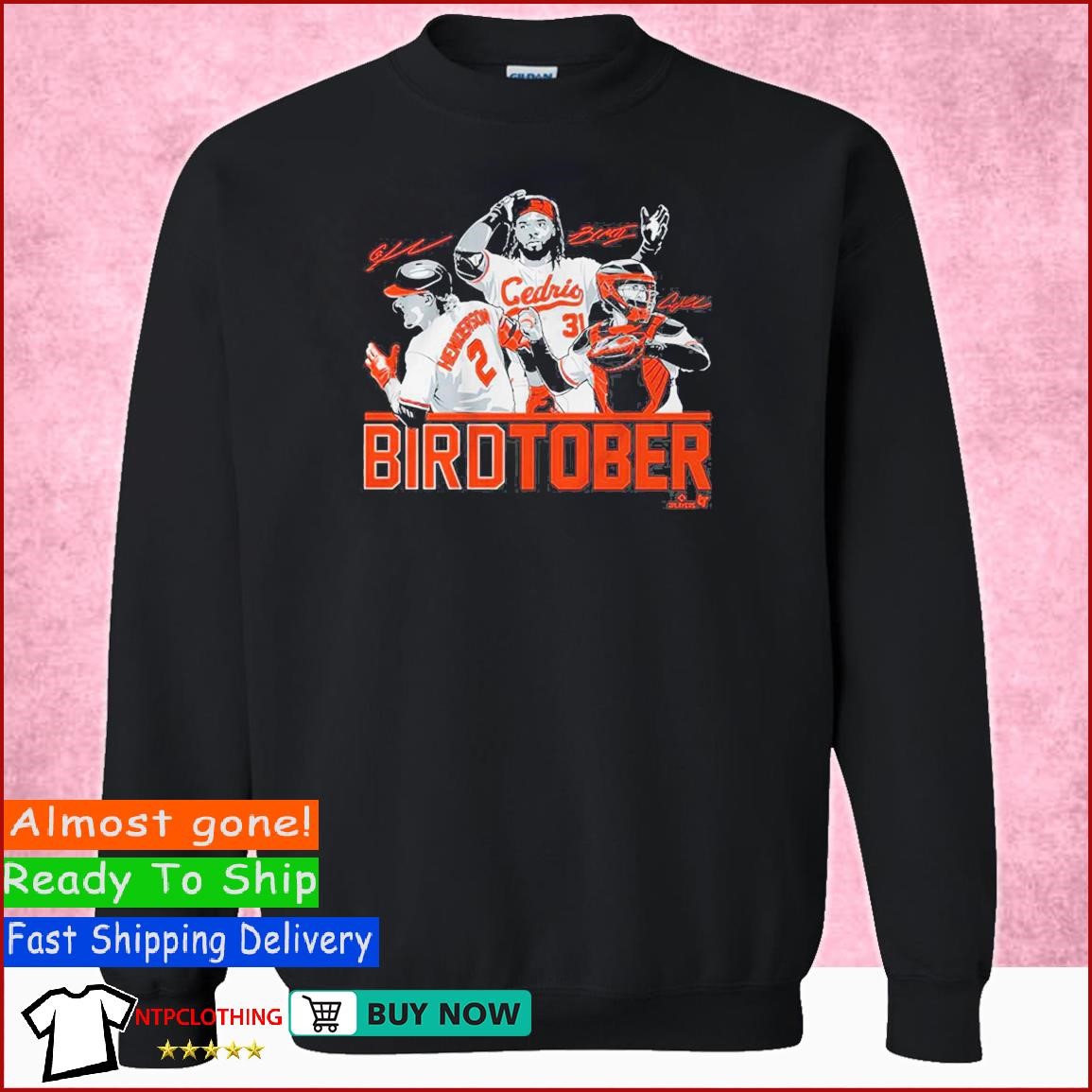 Adley Rutschman Gunnar Henderson & Cedric Mullins Birdtober Shirt, hoodie,  sweater, long sleeve and tank top