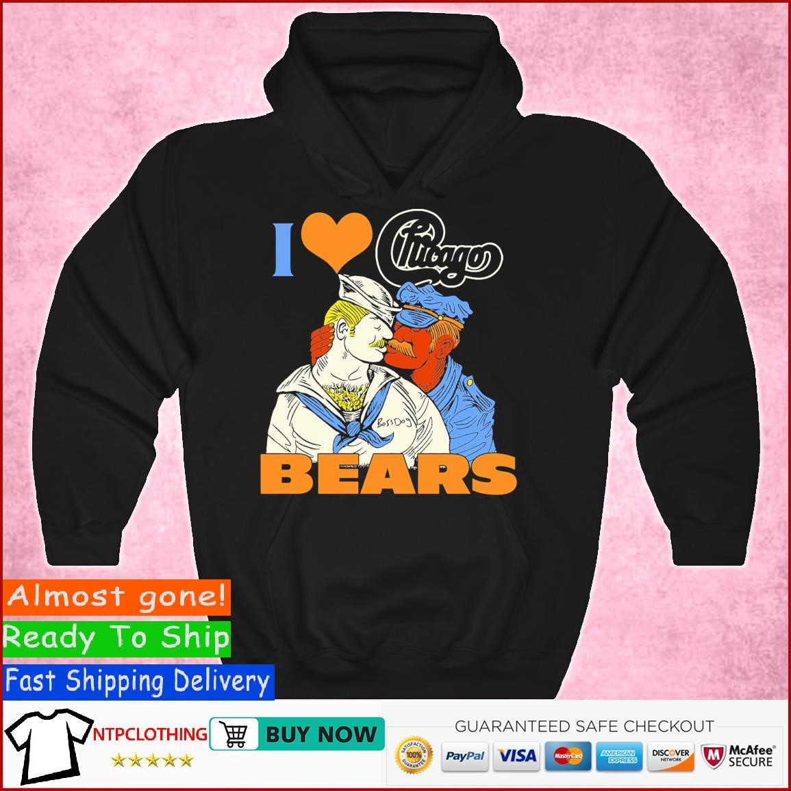 Boss Dog I Love Chicago Bears 2023 Shirt, hoodie, longsleeve