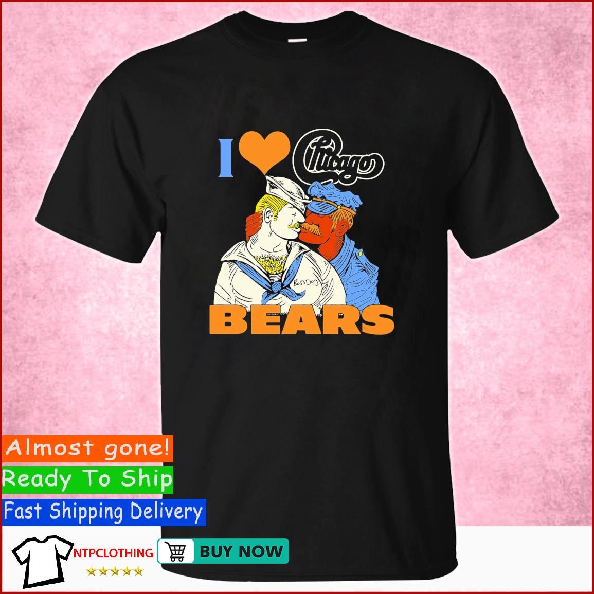 Chicago Bears Dog T-Shirt - Large