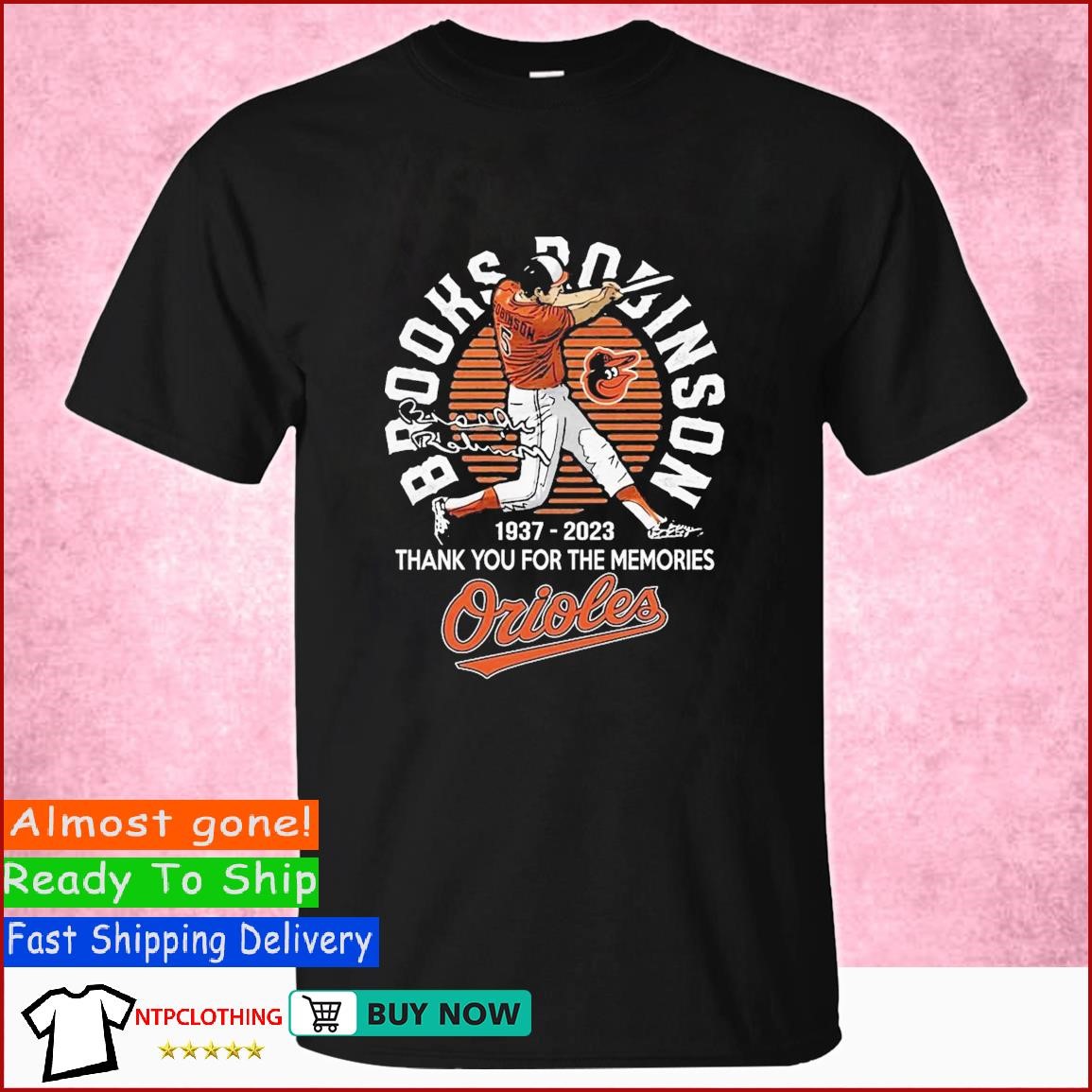 Brooks Robinson 1937 – 2023 Mvp Signature Orioles T-Shirt