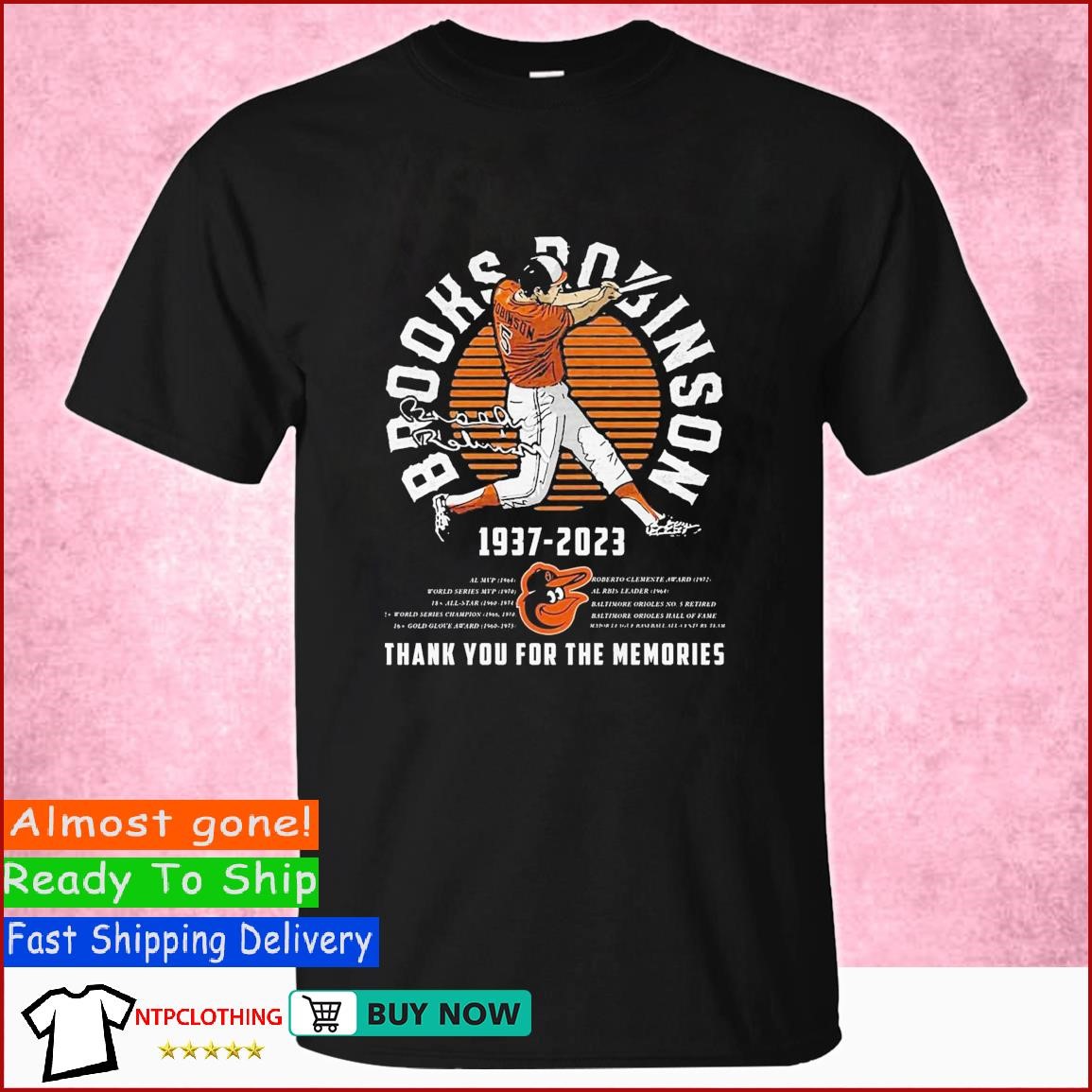 Brooks Robinson 1937 – 2023 Mvp Signature Thank You For The Memories Tee  Shirt - HollyTees