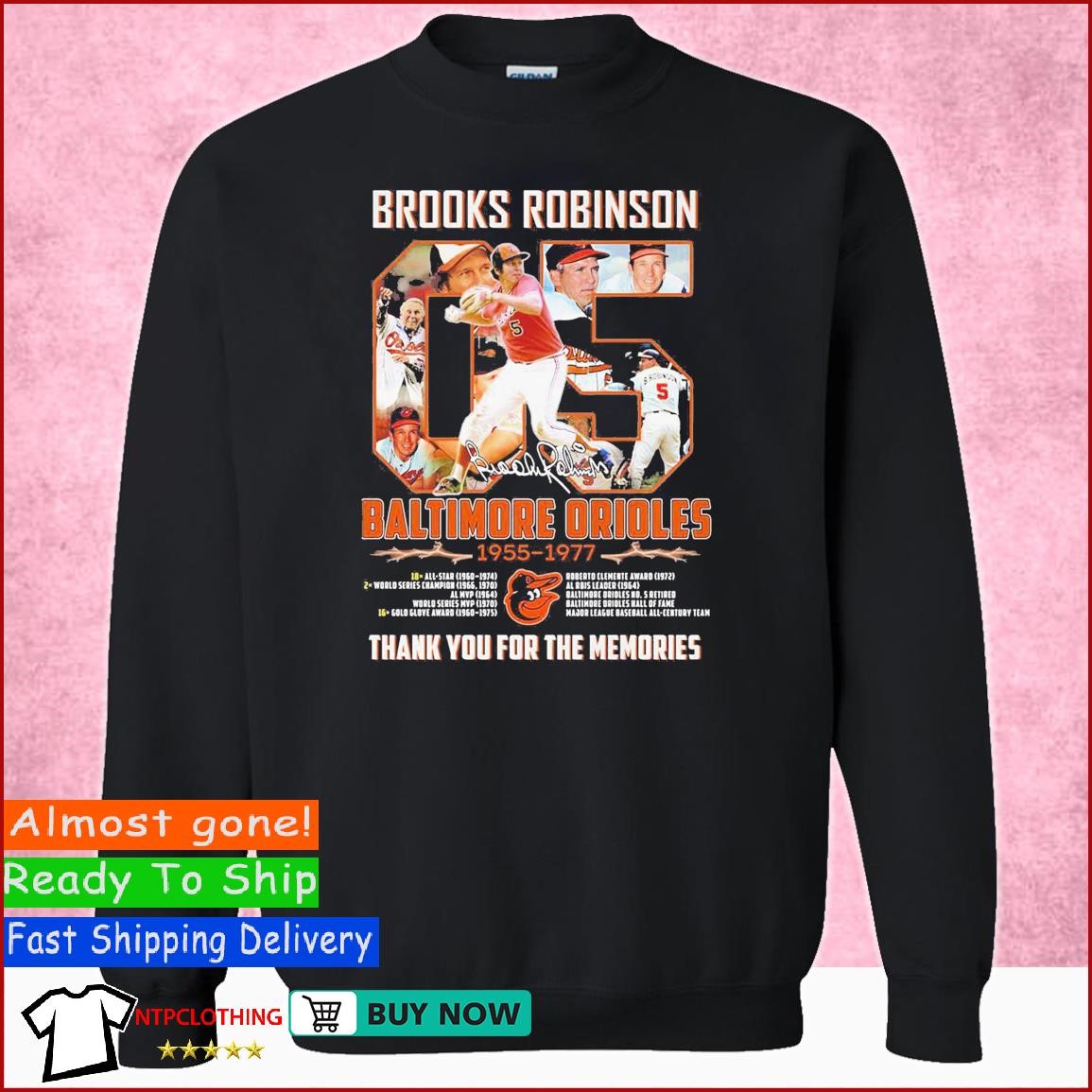 Baltimore Orioles B. Robinson Baseball Jersey -  Worldwide  Shipping