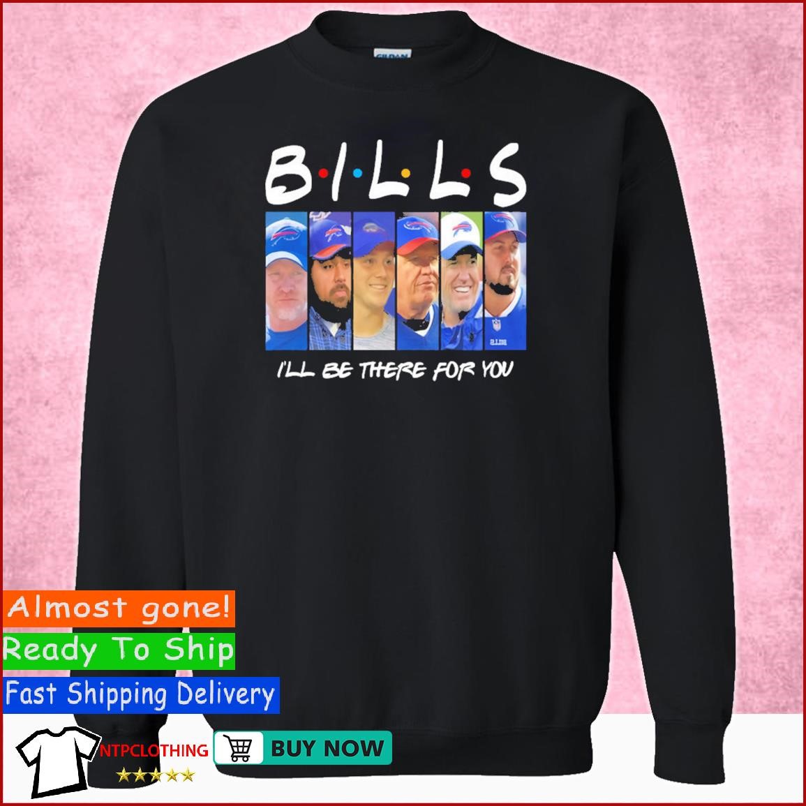 Buffalo Bills Pet Crewneck Hoodie - Xs