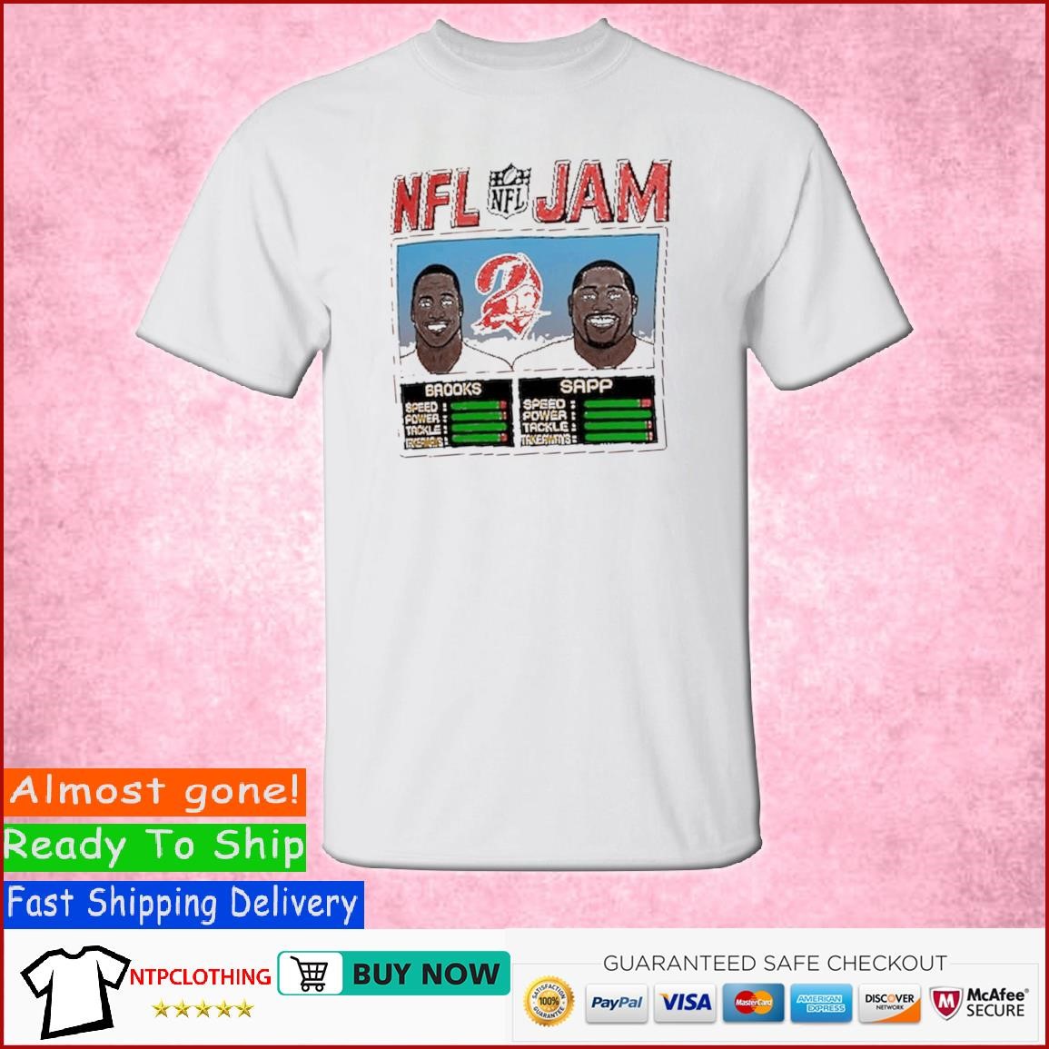 Derrick Brooks & Warren Sapp Tampa Bay Buccaneers Homage NFL Retired Jam T  Shirt, hoodie, sweater, long sleeve and tank top