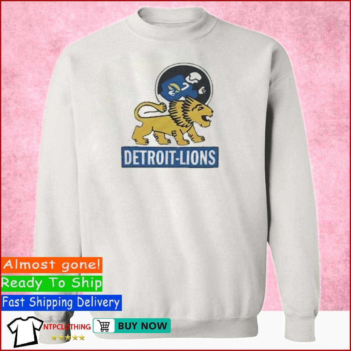 detroit lions light up sweater