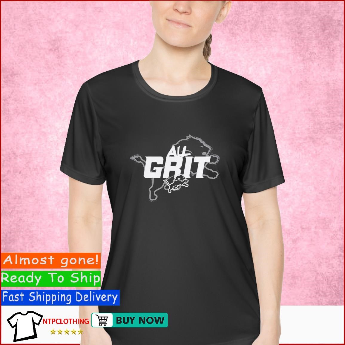 Official detroit Lions All Grit T-Shirts, hoodie, tank top, sweater and  long sleeve t-shirt