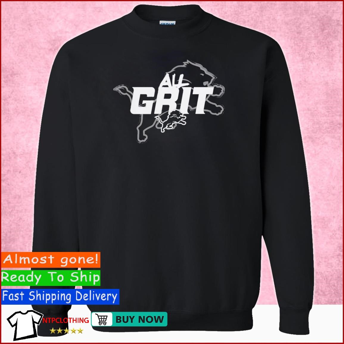 Official Detroit Lions Grit Shirt, hoodie, sweater, long sleeve