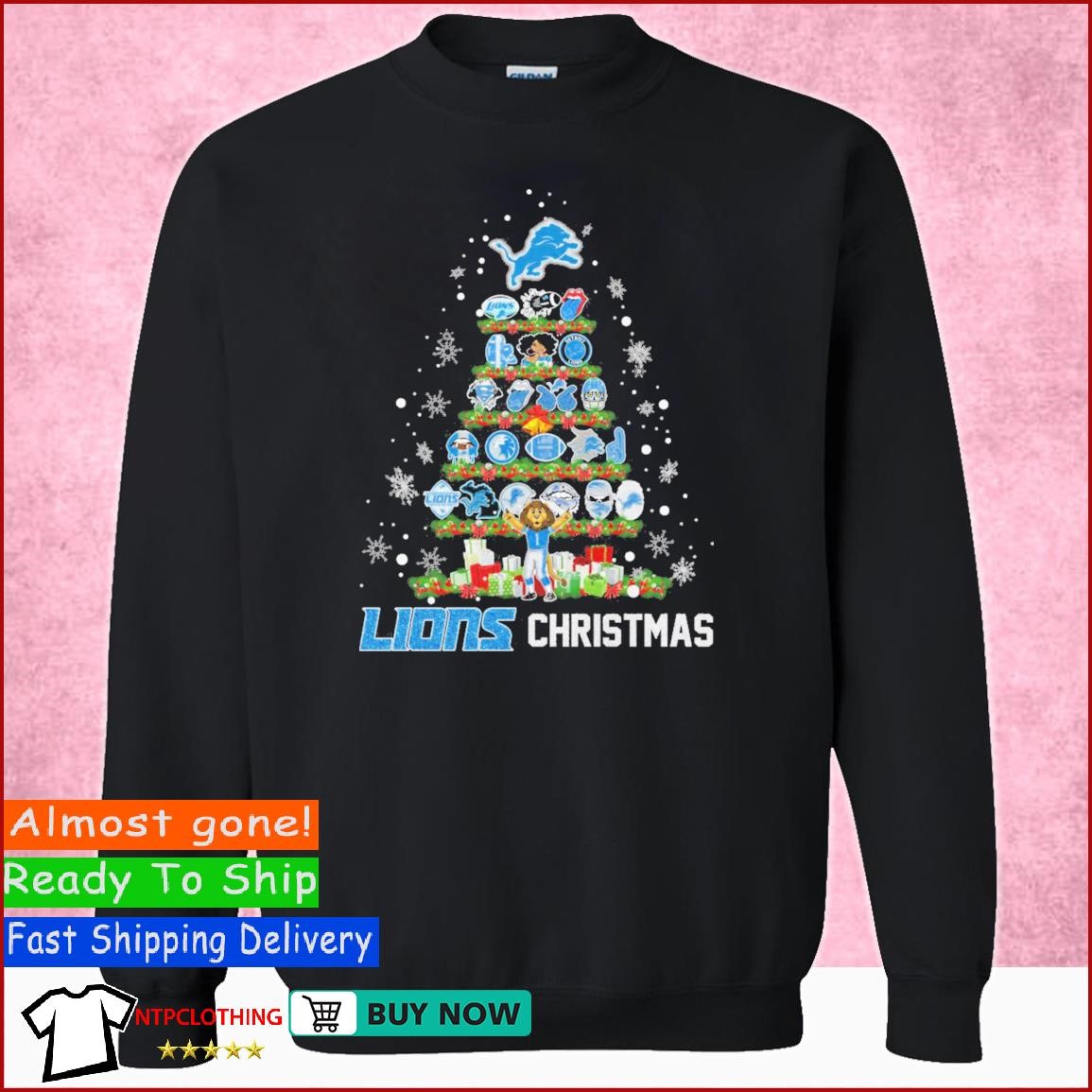 Detroit Lions Merry Christmas Team Sports Sweater, hoodie, sweater