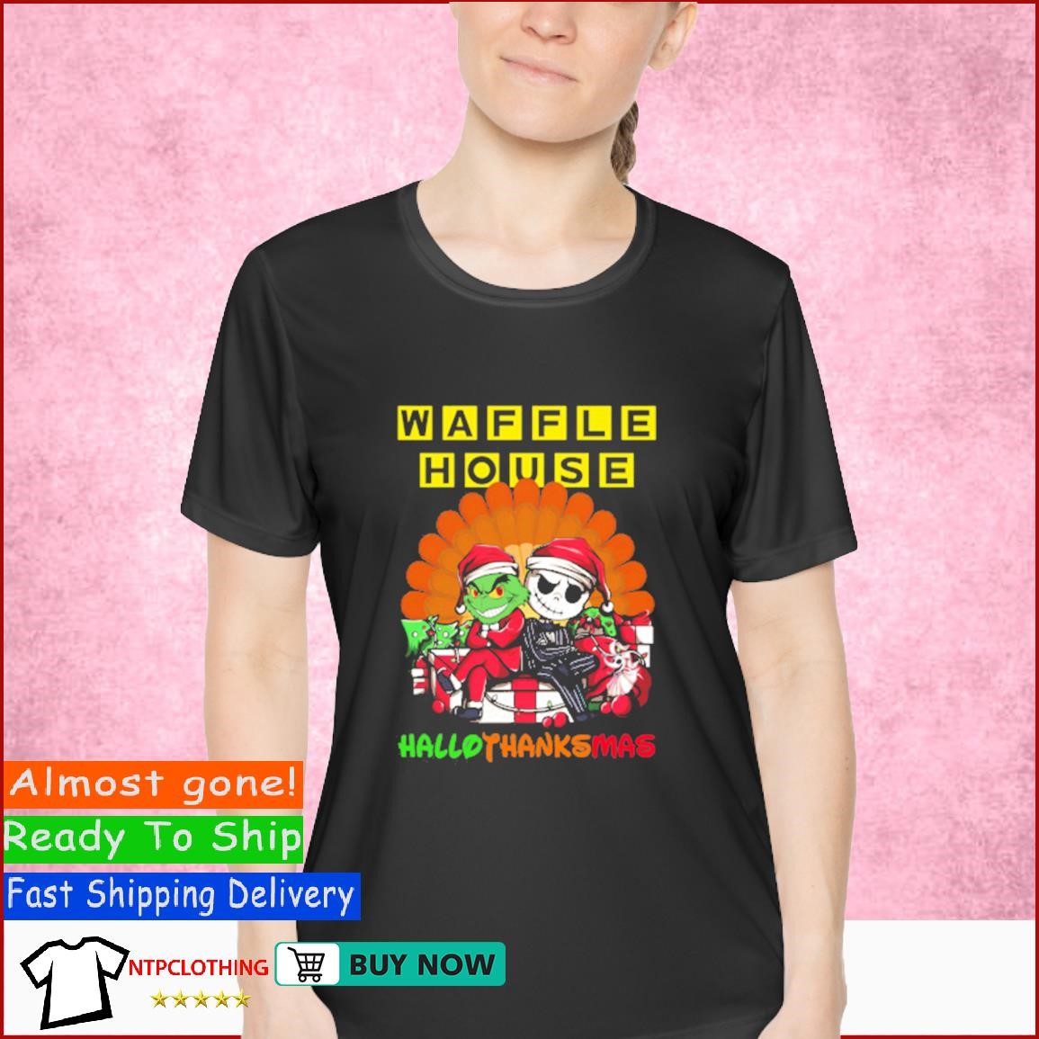 The Grinch Waffle House Hallothanksmas 2023 Shirt, hoodie, sweater, long  sleeve and tank top