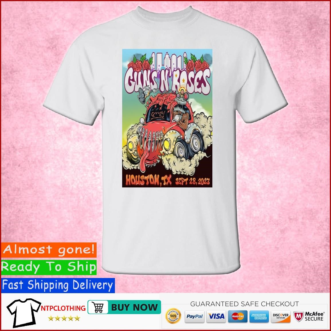 Hottrend Clothing on X: Guns N' Roses Minute Maid Park Houston TX Sep 28  2023 T-Shirt   / X