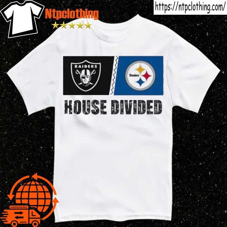 House Divided Las Vegas Raiders Vs Pittsburgh Steelers Shirt, hoodie,  longsleeve, sweatshirt, v-neck tee