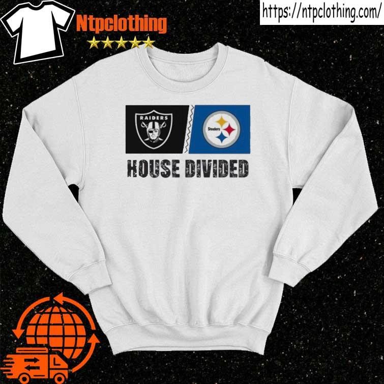 House Divided Las Vegas Raiders Vs Pittsburgh Steelers Shirt, hoodie,  longsleeve, sweatshirt, v-neck tee