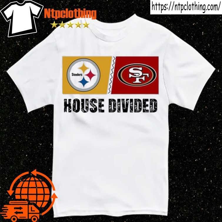 NFL Pittsburgh Steelers vs san francisco 49ers house divided shirt, hoodie,  sweater, long sleeve and tank top