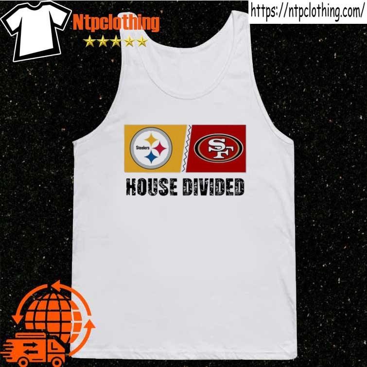 NFL Pittsburgh Steelers vs san francisco 49ers house divided shirt, hoodie,  sweater, long sleeve and tank top