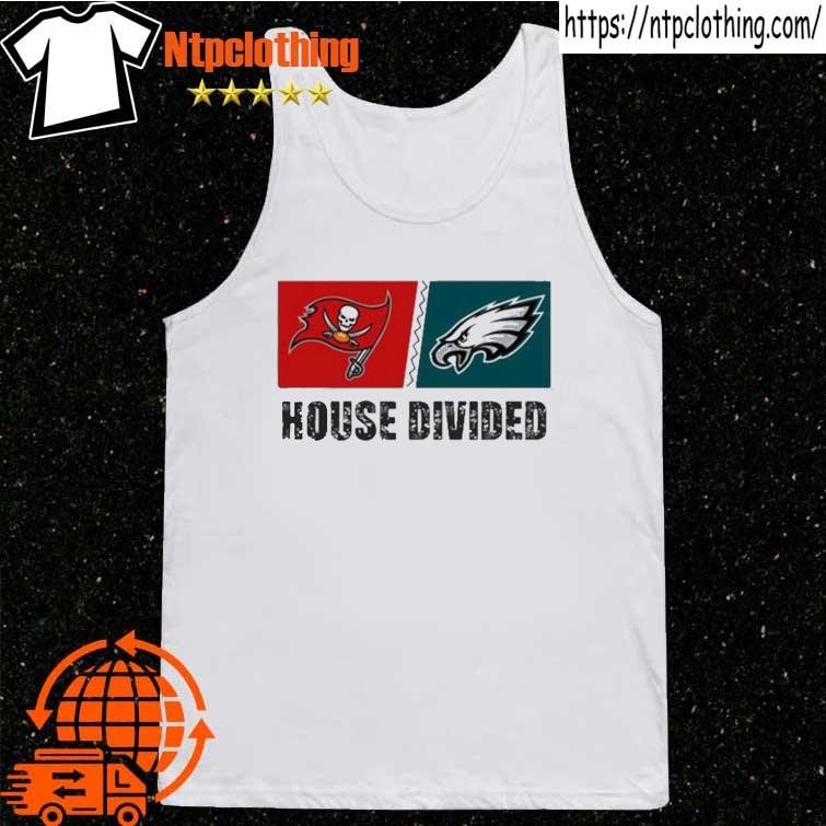 Official Tampa bay buccaneers vs philadelphia eagles house divided T-shirt,  hoodie, tank top, sweater and long sleeve t-shirt