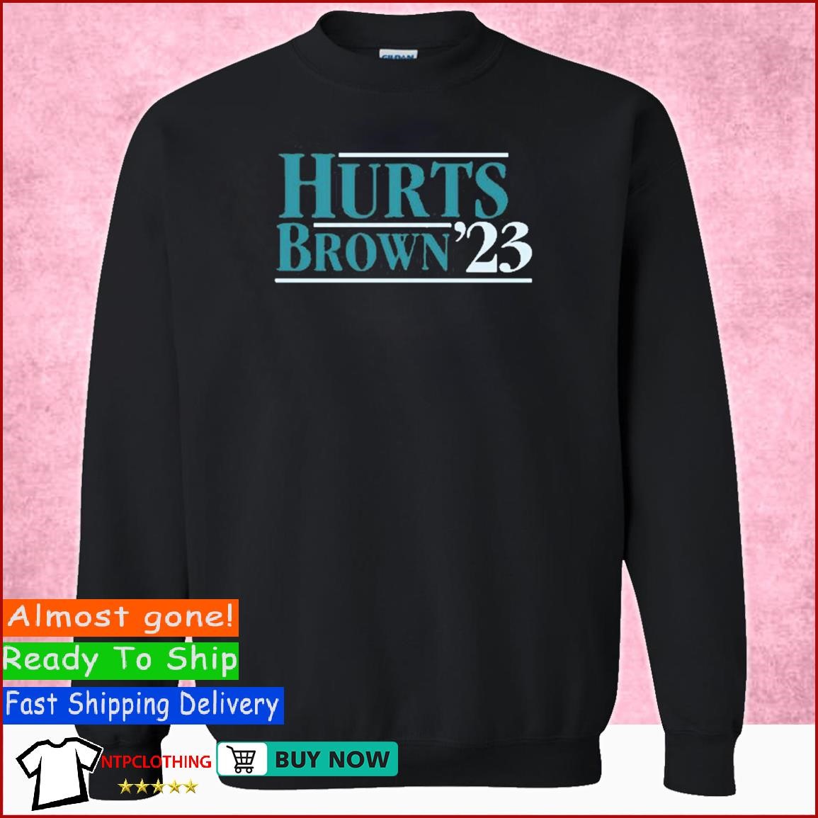 Hurts Brown 2023 Jalen Hurts T Shirt, hoodie, sweater, long sleeve and tank  top