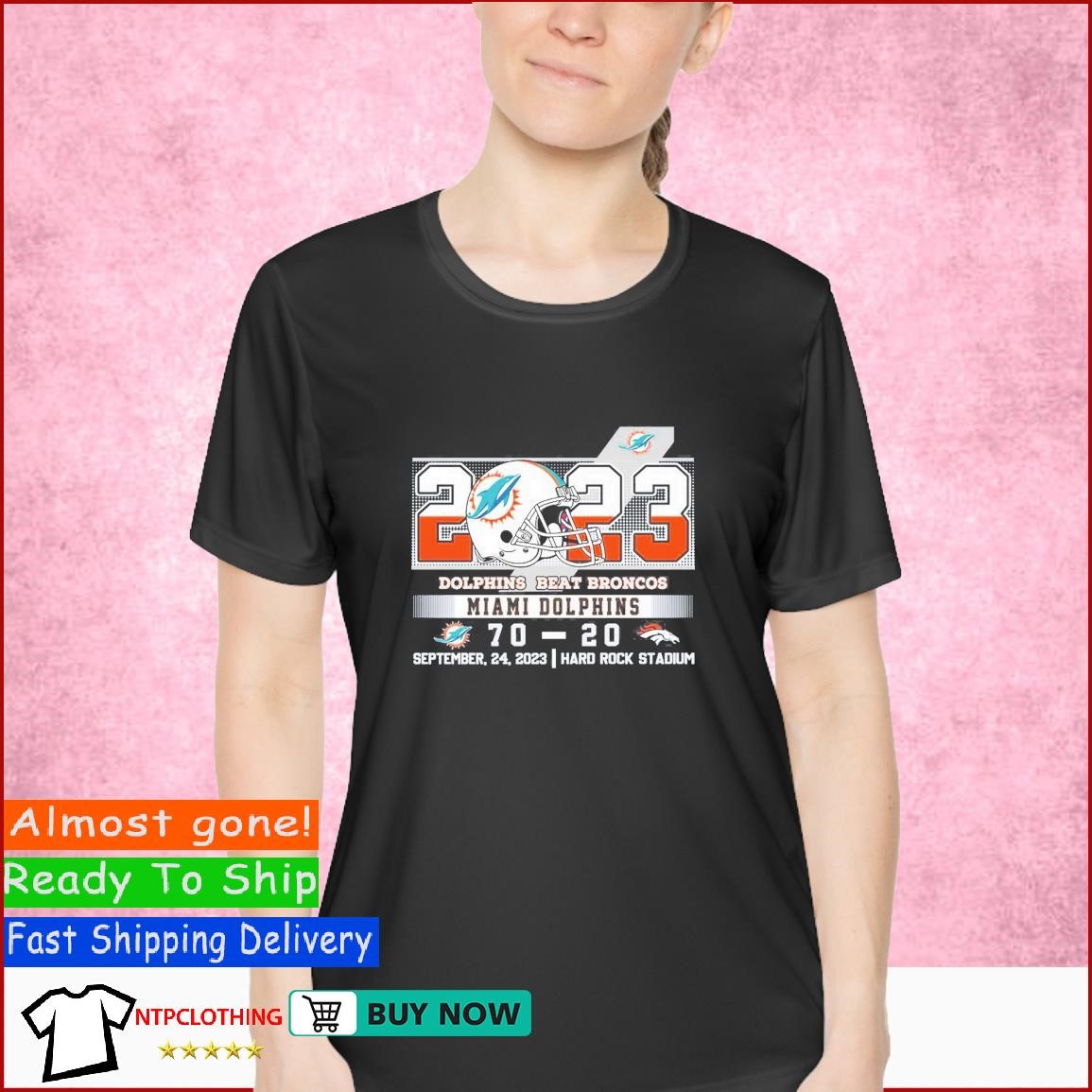 2023 Dolphins Beat Broncos Miami Dolphins 70 – 20 Denver Broncos T-shirt -  Shibtee Clothing