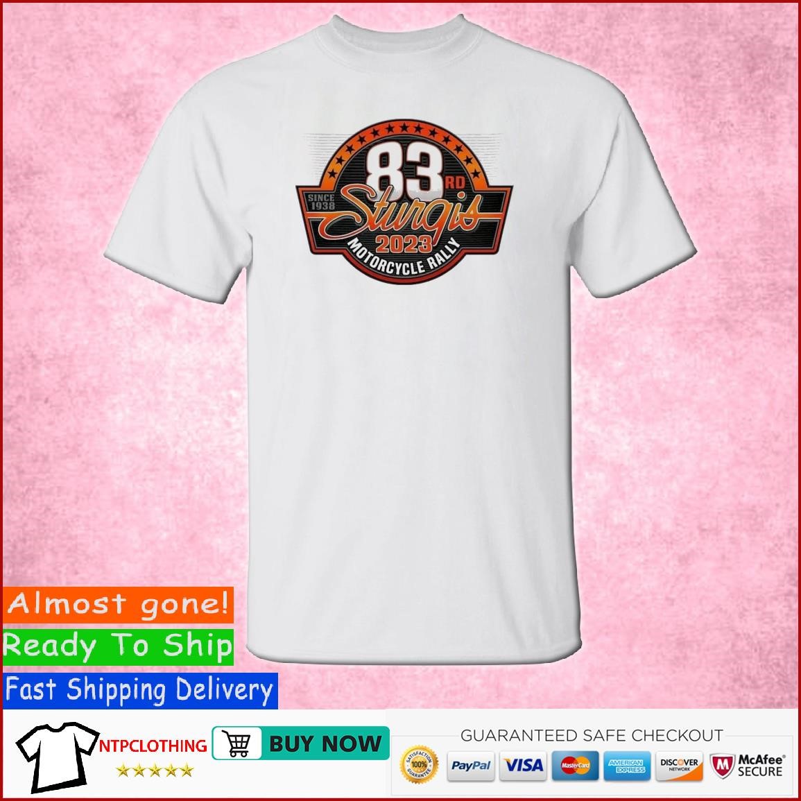 Official 83rd since 1038 sturgis 2023 motorcycle rally shirt, hoodie ...