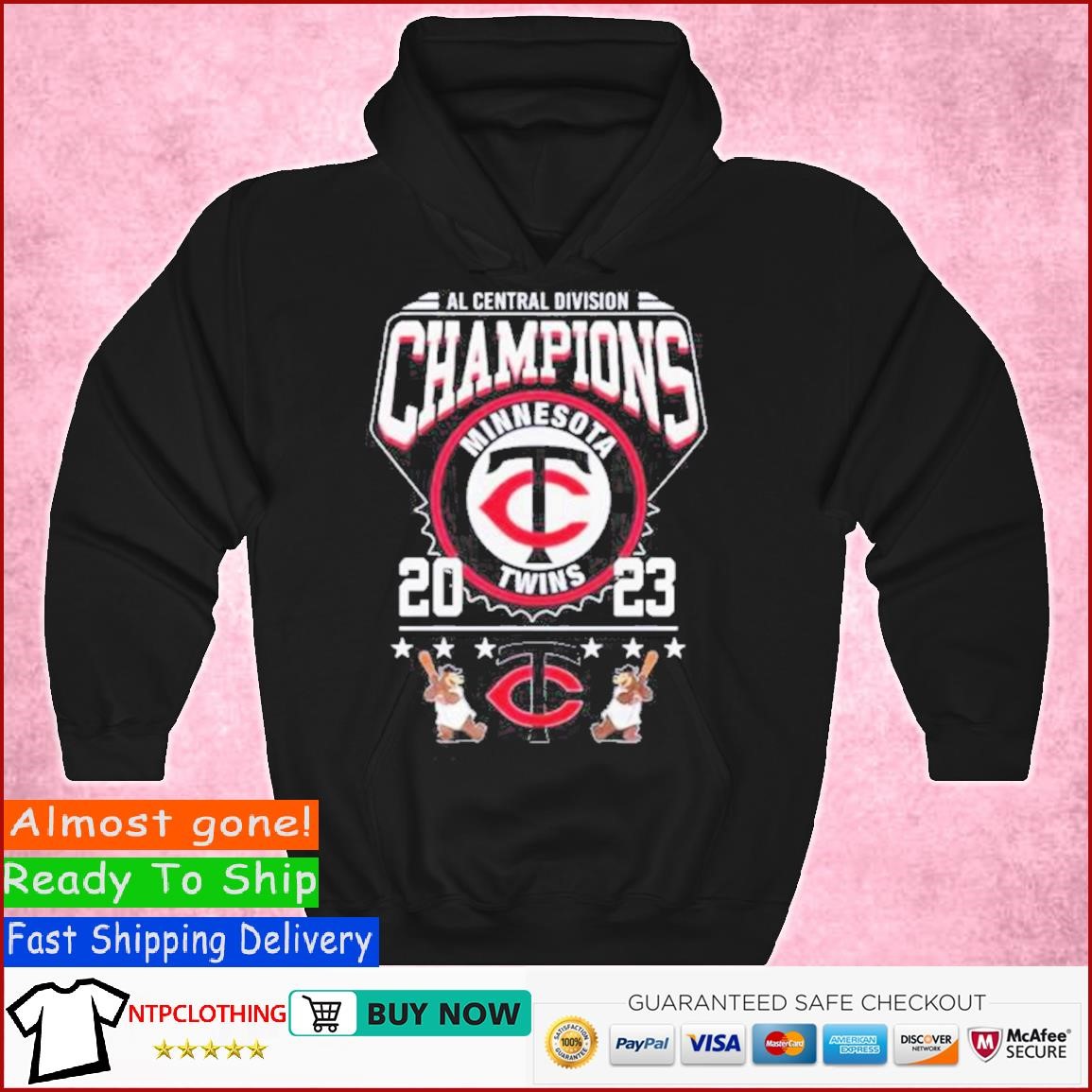 Official aL Central Division Champions 2023 Minnesota Twins Mascot Shirt,  hoodie, sweater, long sleeve and tank top