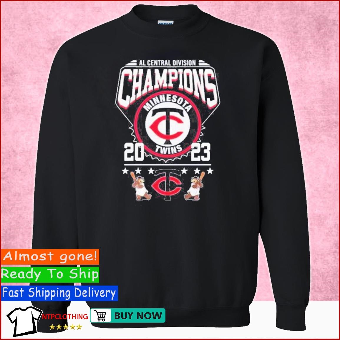 Official aL Central Division Champions 2023 Minnesota Twins Mascot Shirt,  hoodie, sweater, long sleeve and tank top