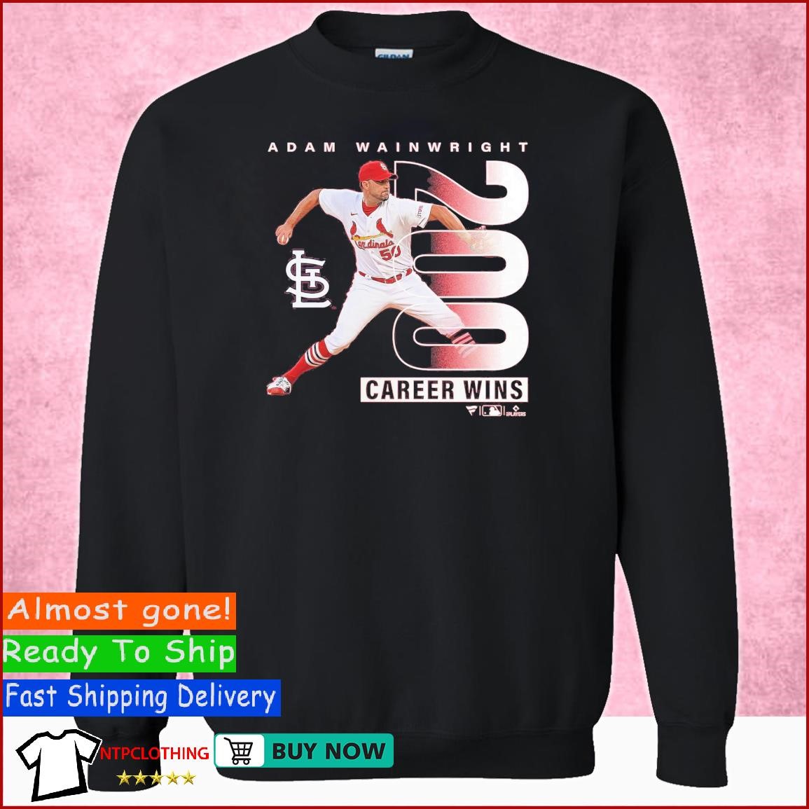 Official Adam Wainwright 200th Wins Shirt, hoodie, sweater and long sleeve