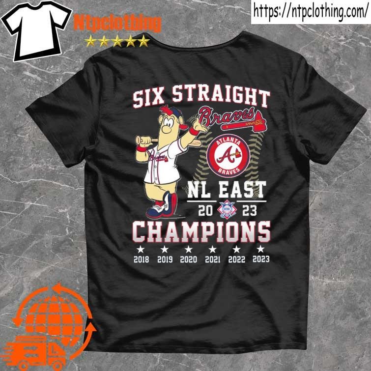 Official Atlanta Braves Blooper Six Straight NL East 2023 Champions Shirt,  hoodie, sweater, long sleeve and tank top