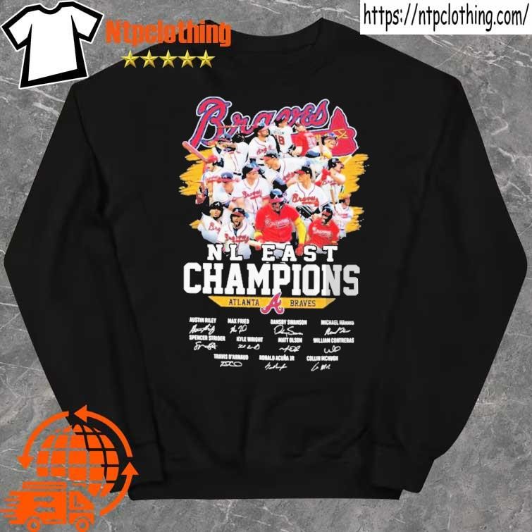 Atlanta Braves 2023 NL East Champions Signatures Shirt, hoodie, sweater,  long sleeve and tank top