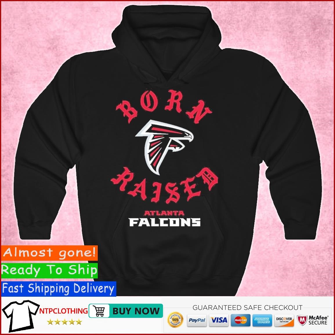 Atlanta Falcons Born X Raised 2023 T Shirt