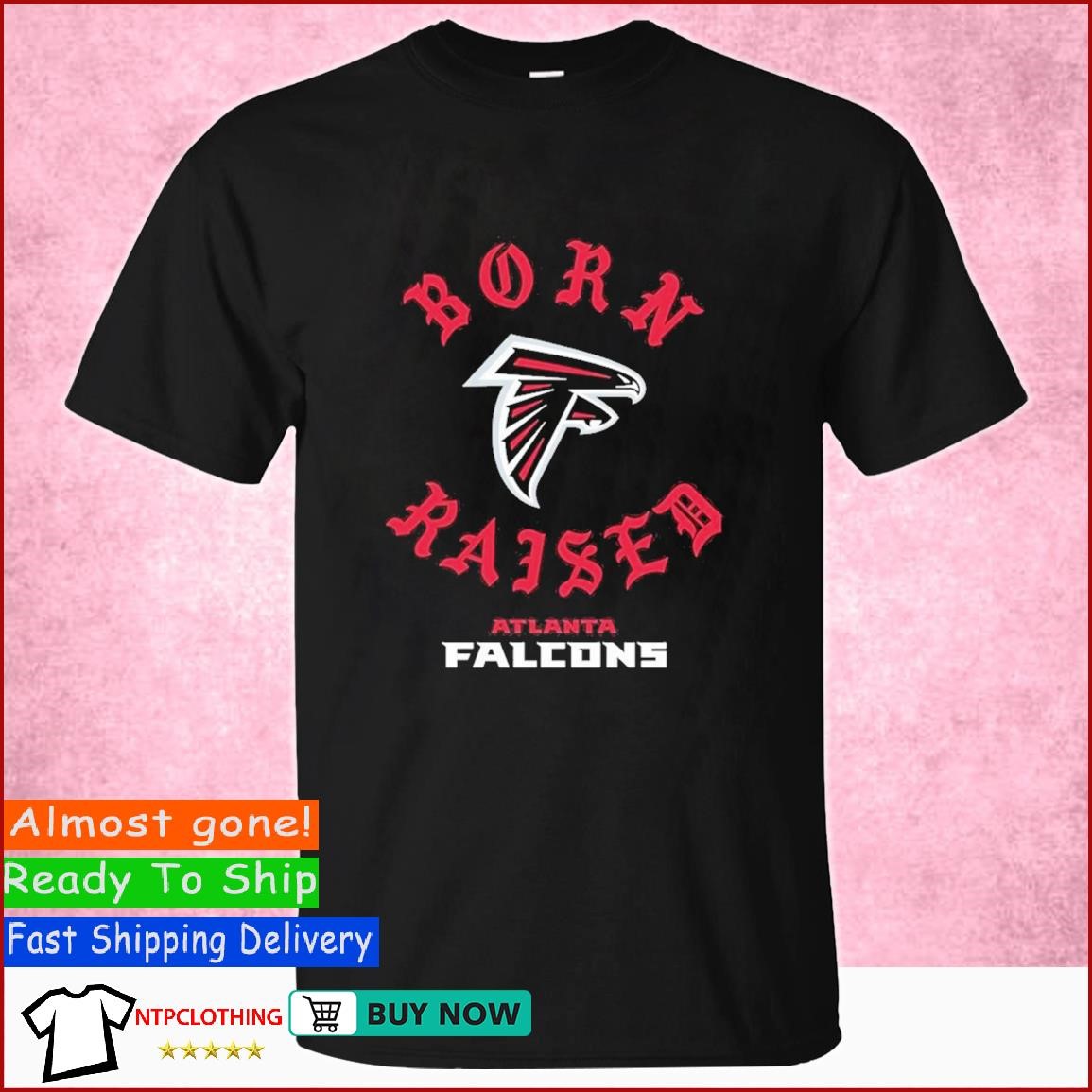 Unisex Atlanta Falcons Born x Raised Black Pullover Hoodie