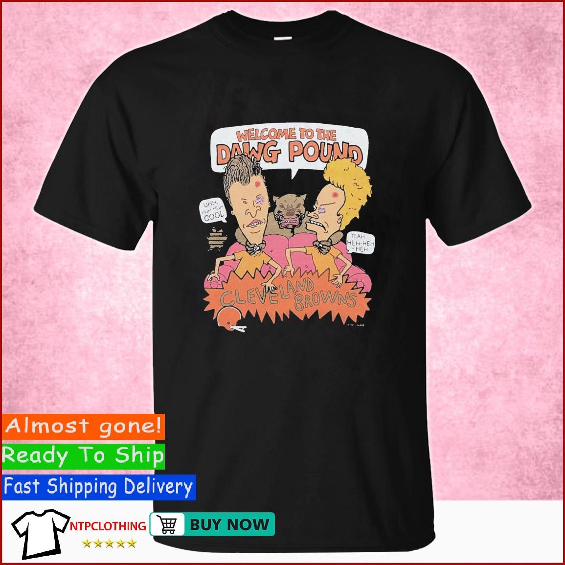 Official Beavis and butthead x Cleveland browns dawg pound T-shirt, hoodie,  tank top, sweater and long sleeve t-shirt