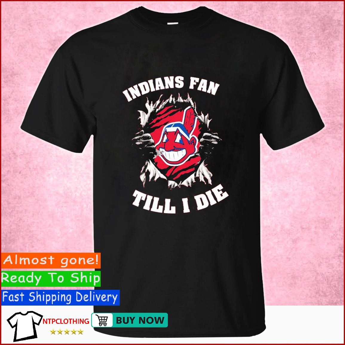 Official Blood Inside Me Cleveland indians Fan Till I Die Shirt, hoodie,  sweater, long sleeve and tank top