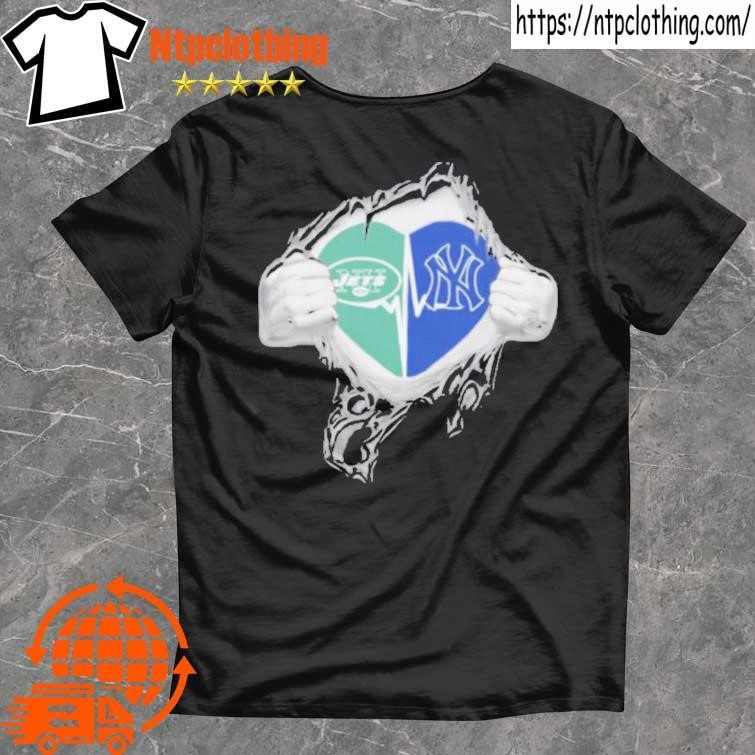 Blood Inside Me New York Jets And New York Mets It's In My Heart T Shirt -  Limotees