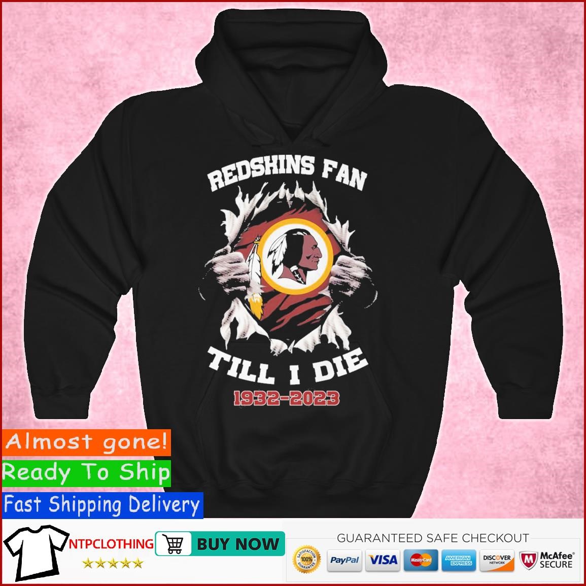 Washington Redskins Fan Shirts for sale