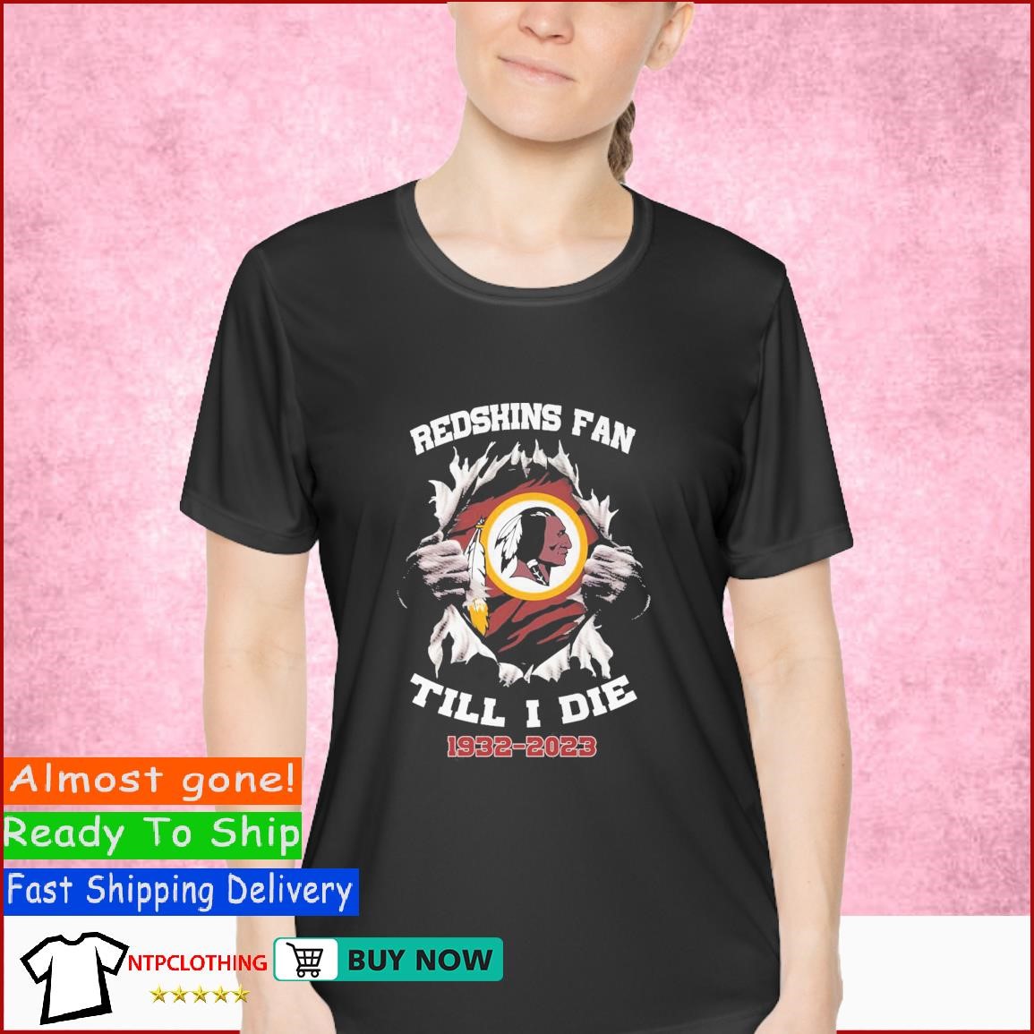Official Blood Inside Me Washington Redskins Fan Till I Die 1932-2023 Shirt,  hoodie, sweater, long sleeve and tank top