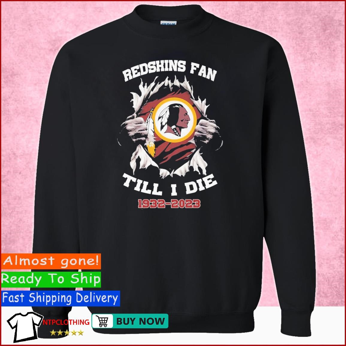 Washington Redskins Fan Shirts for sale