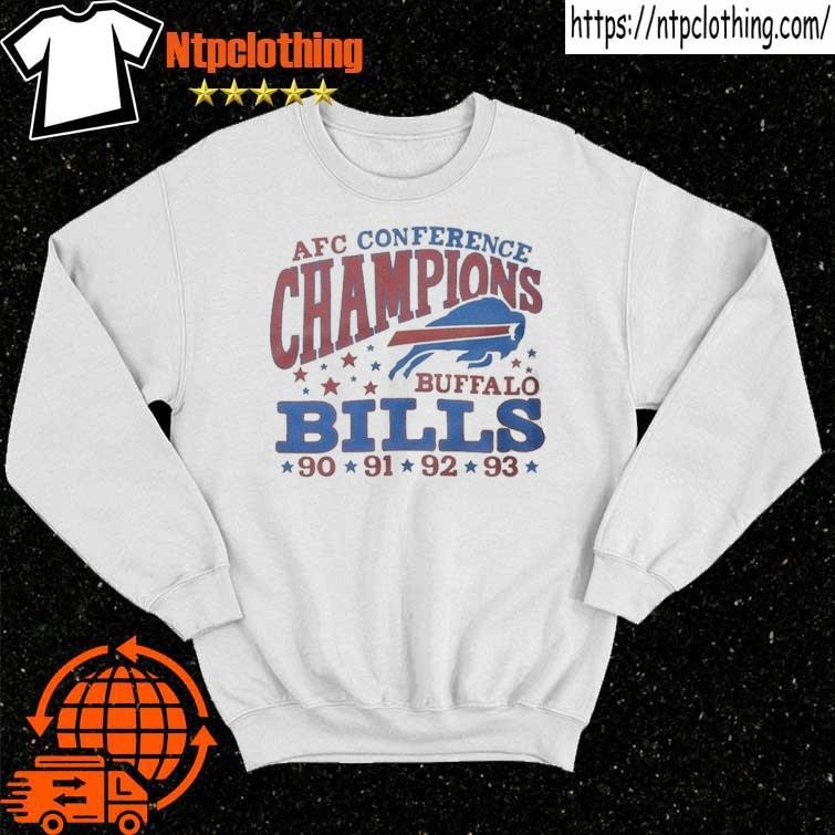 Buffalo Bills 4 Time AFC Cibference Champions 90 91 92 93 T-Shirts, hoodie,  sweater, long sleeve and tank top